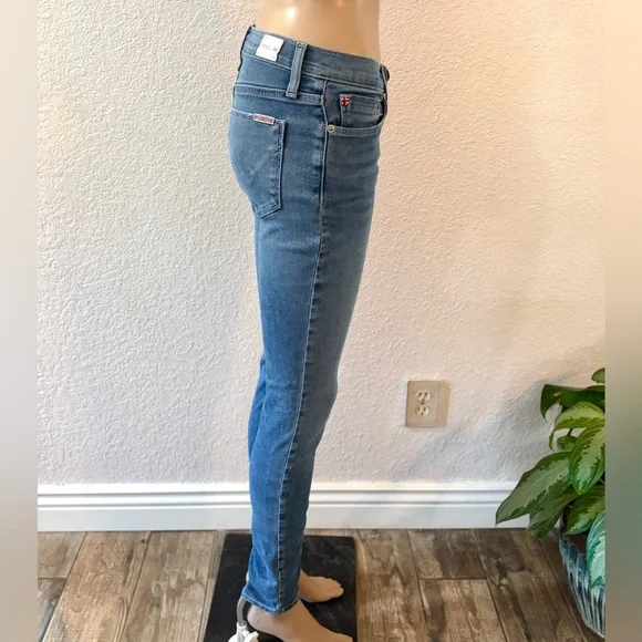HUDSON JEANS ‘Natalie Mid-Rise Super Skinny Jeans’ in Medium Blue - NWOT - Picture 5 of 13